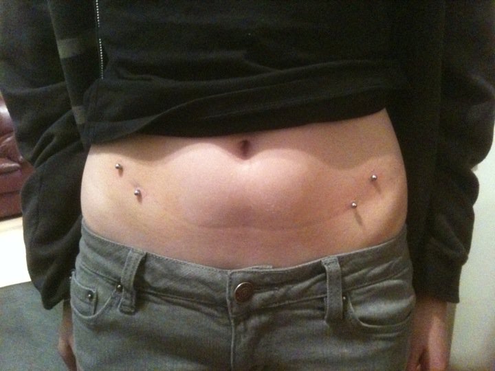 hip piercing video. hip piercing for Into it